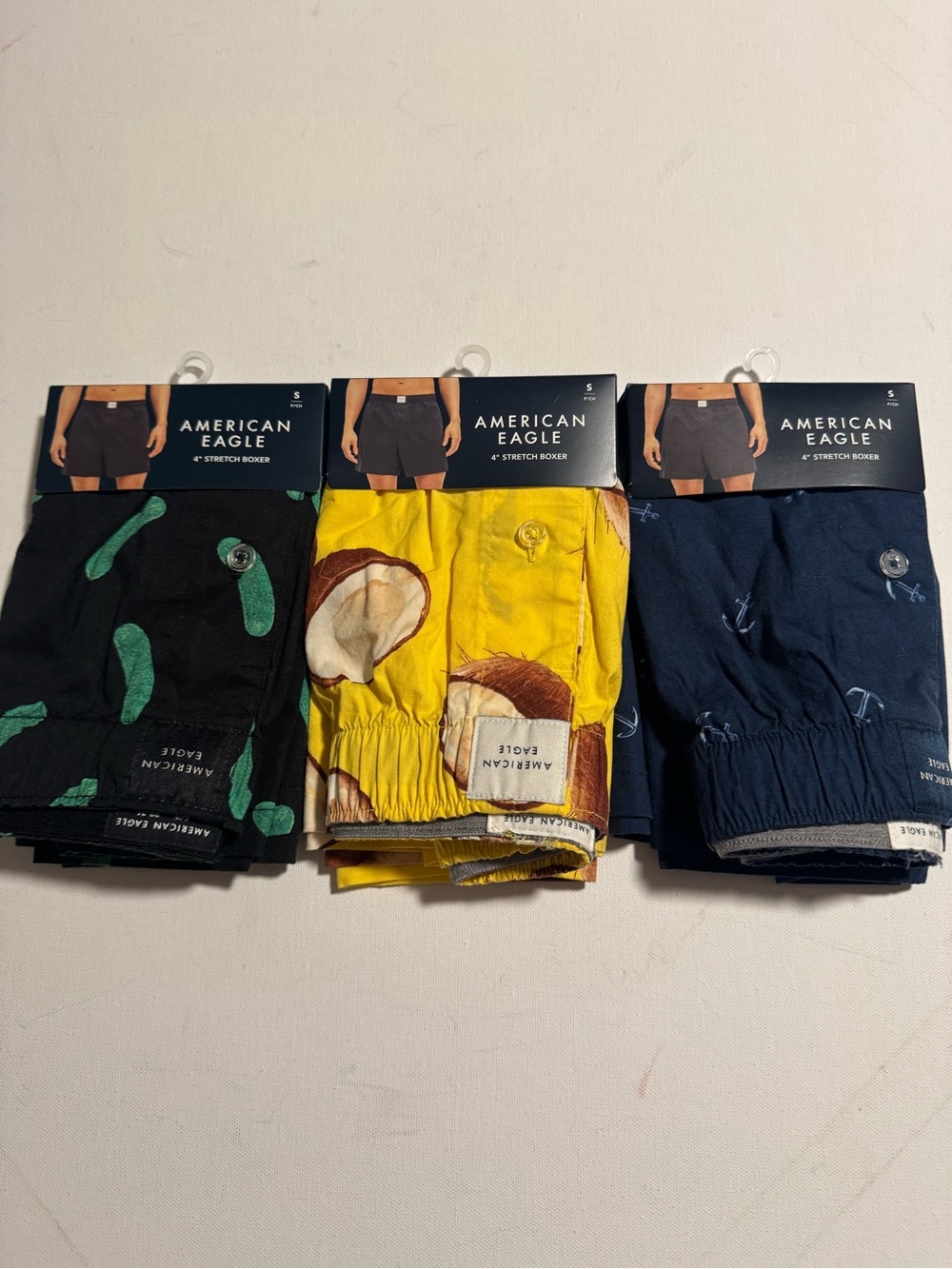 American Eagle Boxers Mens Small 3 Pack